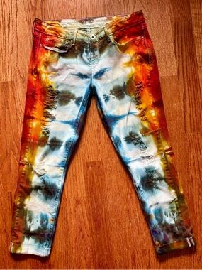 Denizen from Levi’s handmade Tie-Dye skinny Jeans size 11/ 30